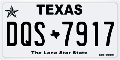 TX license plate DQS7917