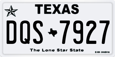 TX license plate DQS7927
