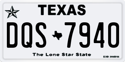 TX license plate DQS7940