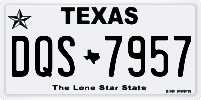 TX license plate DQS7957