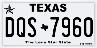 TX license plate DQS7960