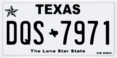 TX license plate DQS7971