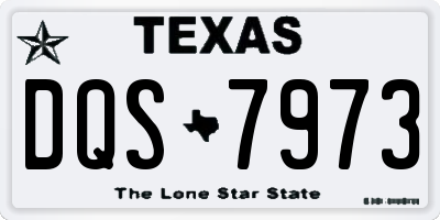 TX license plate DQS7973