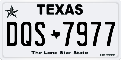 TX license plate DQS7977