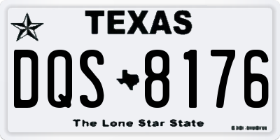 TX license plate DQS8176