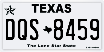 TX license plate DQS8459