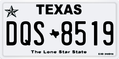 TX license plate DQS8519