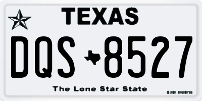 TX license plate DQS8527