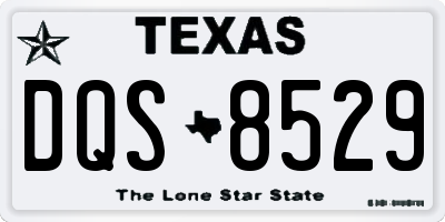 TX license plate DQS8529