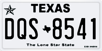 TX license plate DQS8541