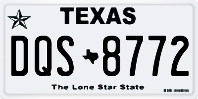 TX license plate DQS8772