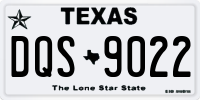 TX license plate DQS9022