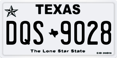 TX license plate DQS9028
