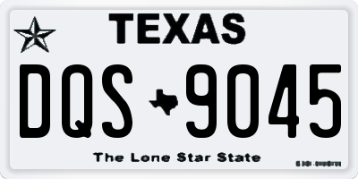 TX license plate DQS9045