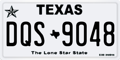 TX license plate DQS9048