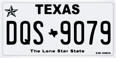TX license plate DQS9079