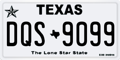 TX license plate DQS9099