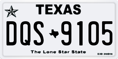 TX license plate DQS9105