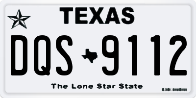 TX license plate DQS9112