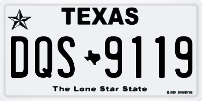 TX license plate DQS9119