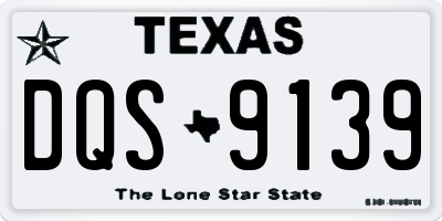 TX license plate DQS9139
