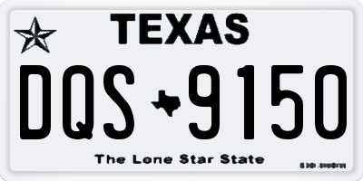 TX license plate DQS9150