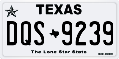 TX license plate DQS9239