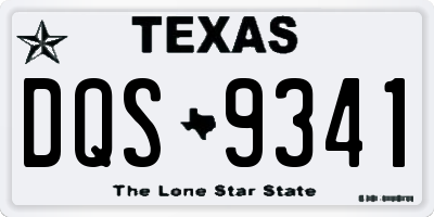 TX license plate DQS9341