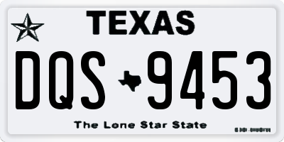 TX license plate DQS9453