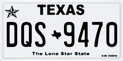 TX license plate DQS9470