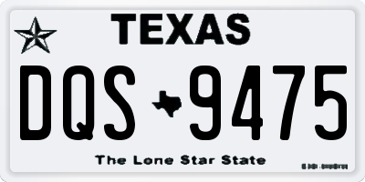 TX license plate DQS9475