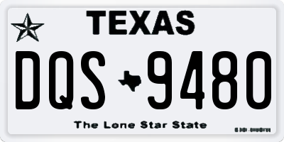 TX license plate DQS9480
