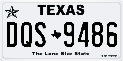 TX license plate DQS9486