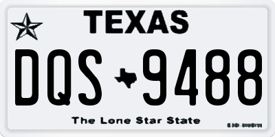 TX license plate DQS9488
