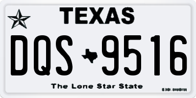 TX license plate DQS9516