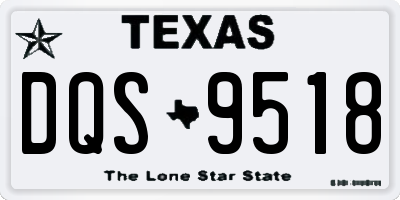 TX license plate DQS9518