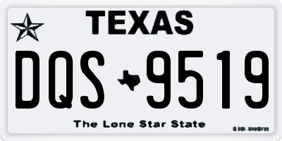TX license plate DQS9519