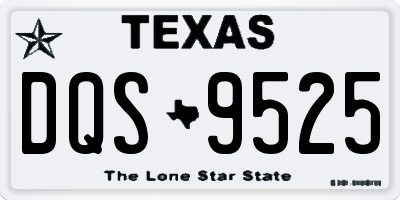 TX license plate DQS9525