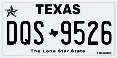 TX license plate DQS9526