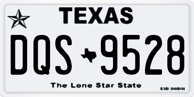 TX license plate DQS9528
