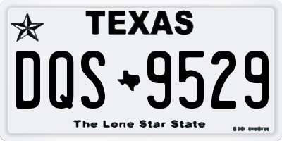 TX license plate DQS9529