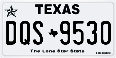 TX license plate DQS9530