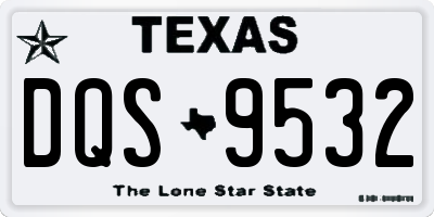 TX license plate DQS9532