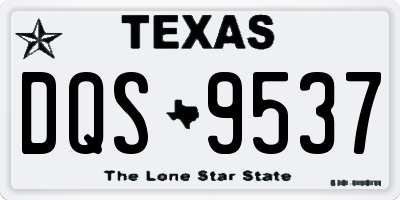 TX license plate DQS9537