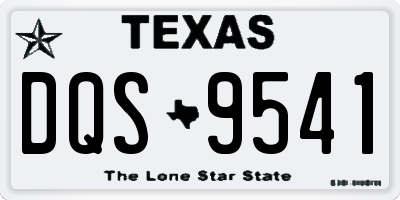 TX license plate DQS9541