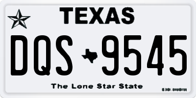 TX license plate DQS9545