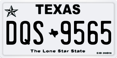 TX license plate DQS9565