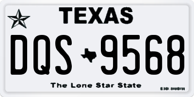 TX license plate DQS9568