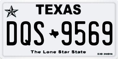 TX license plate DQS9569