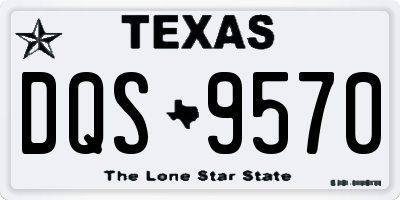 TX license plate DQS9570